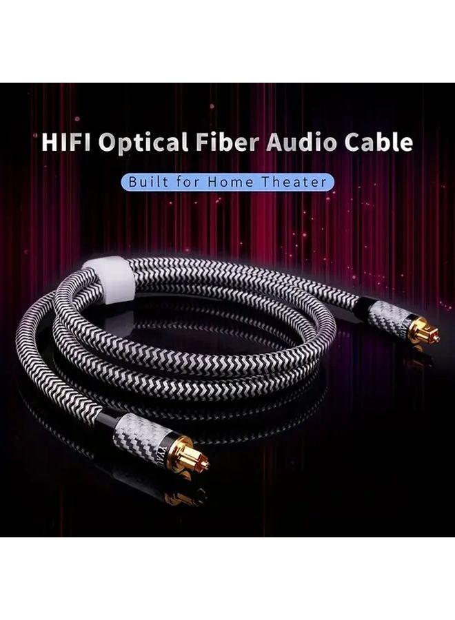 YYAUDIO HIFI كابل صوتي بصري توزلينك SPDIF 2 متر مربع إلى دبوس لمكبر الصوت، مشغل Blu-ray، DVD، Xbox، PS4 - Image 1